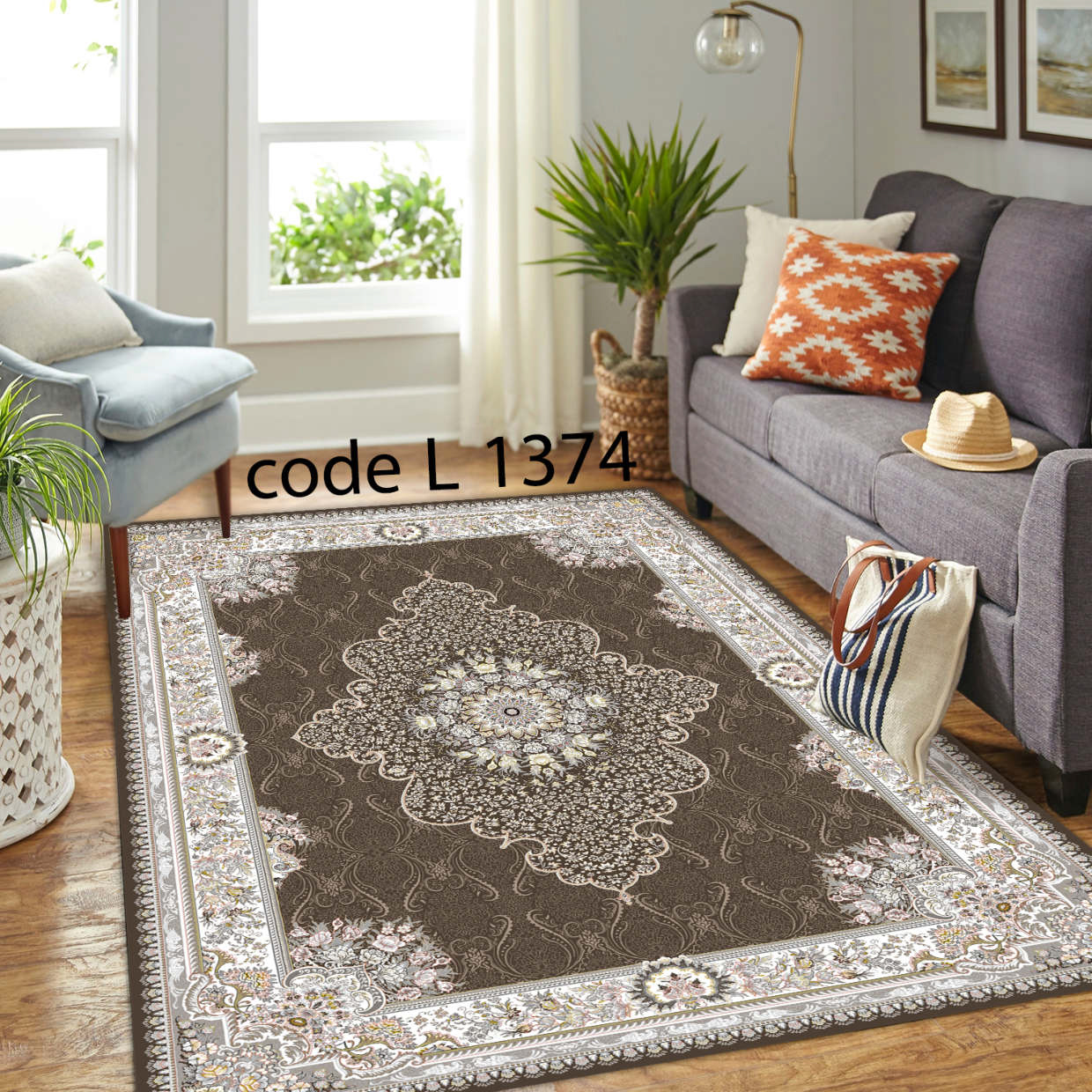 روفرشی کشدار (کاور فرش) و فرشینه و پادری کالای خواب متین کد L 1374