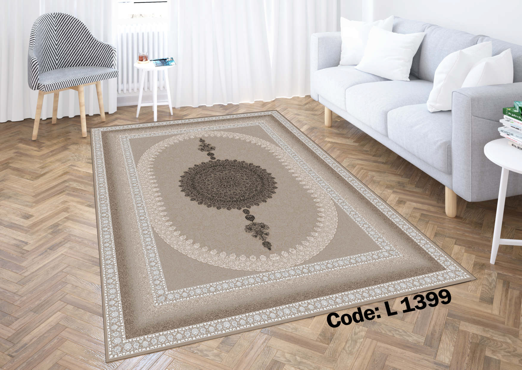 روفرشی کشدار (کاور فرش) و فرشینه و پادری کالای خواب متین کد L 1399