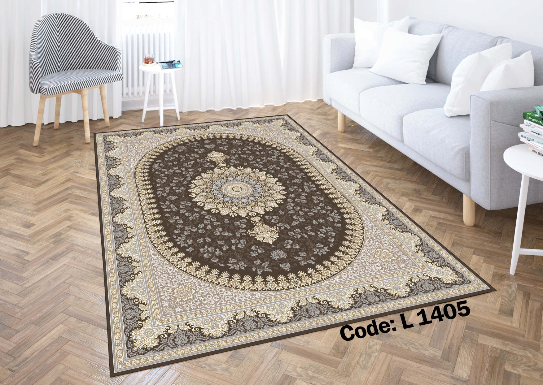 روفرشی کشدار (کاور فرش) و فرشینه و پادری کالای خواب متین کد L 1405