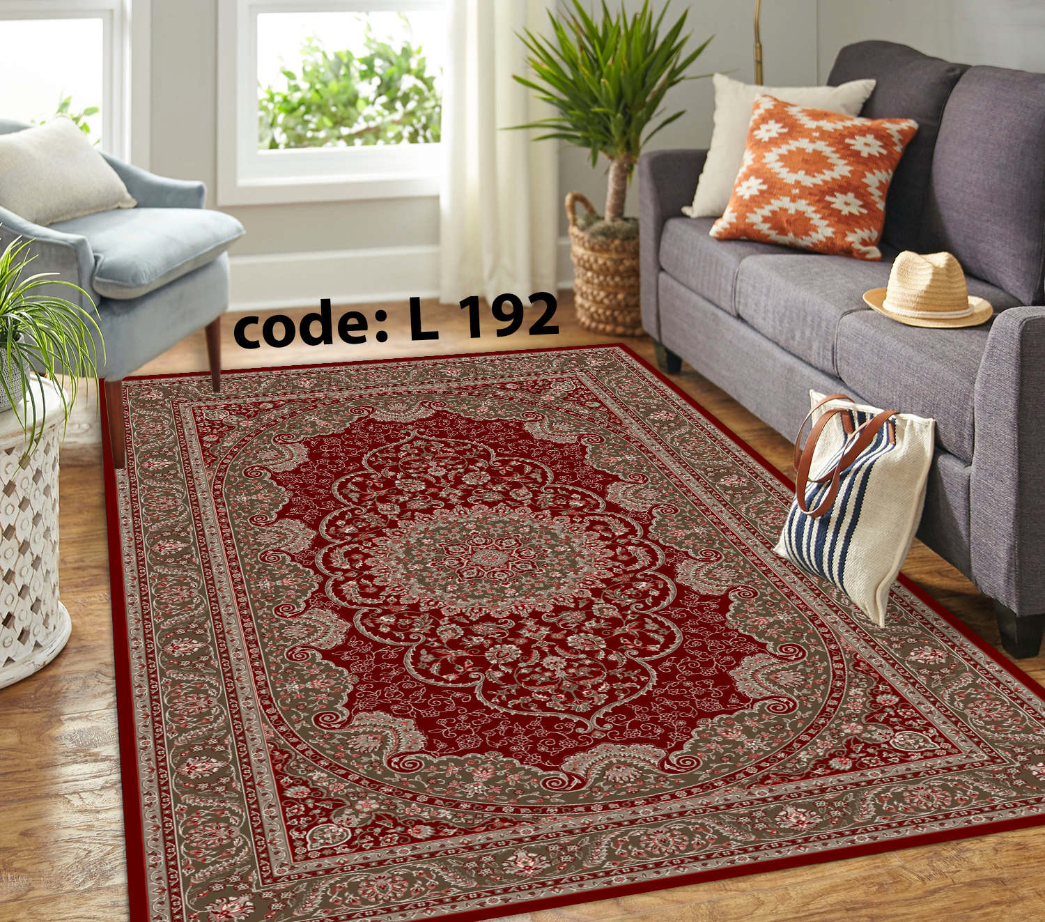 روفرشی کشدار (کاور فرش) و فرشینه و پادری کالای خواب متین کد L 192