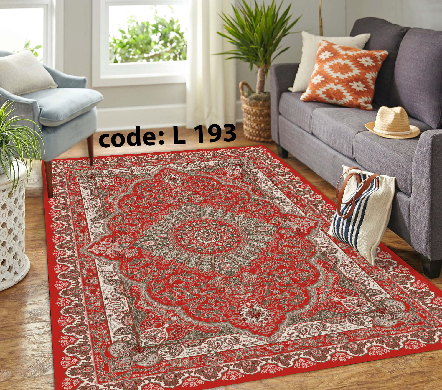 روفرشی کشدار (کاور فرش) و فرشینه و پادری کالای خواب متین کد L 193