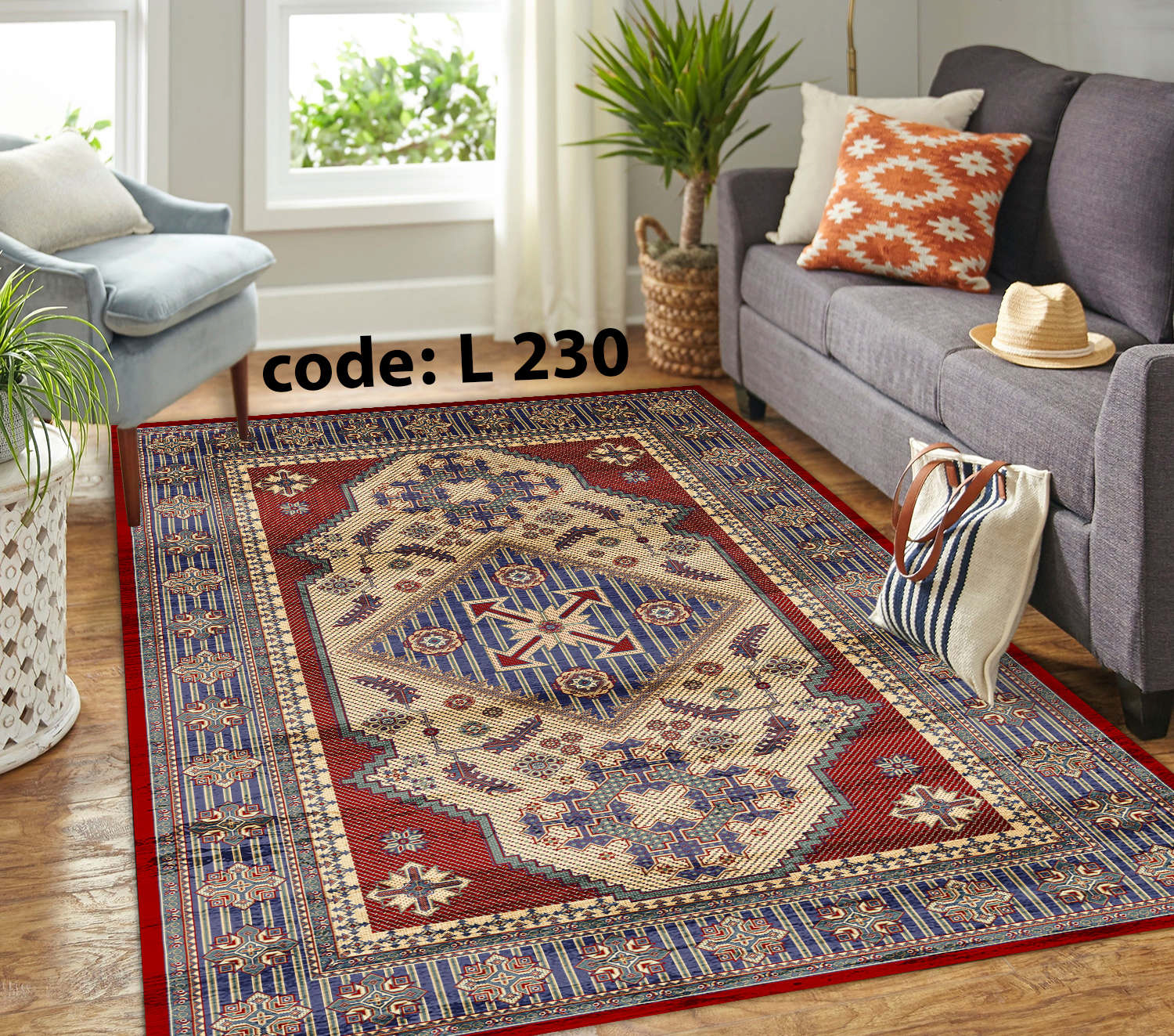 روفرشی کشدار (کاور فرش) و فرشینه و پادری کالای خواب متین کد L 230