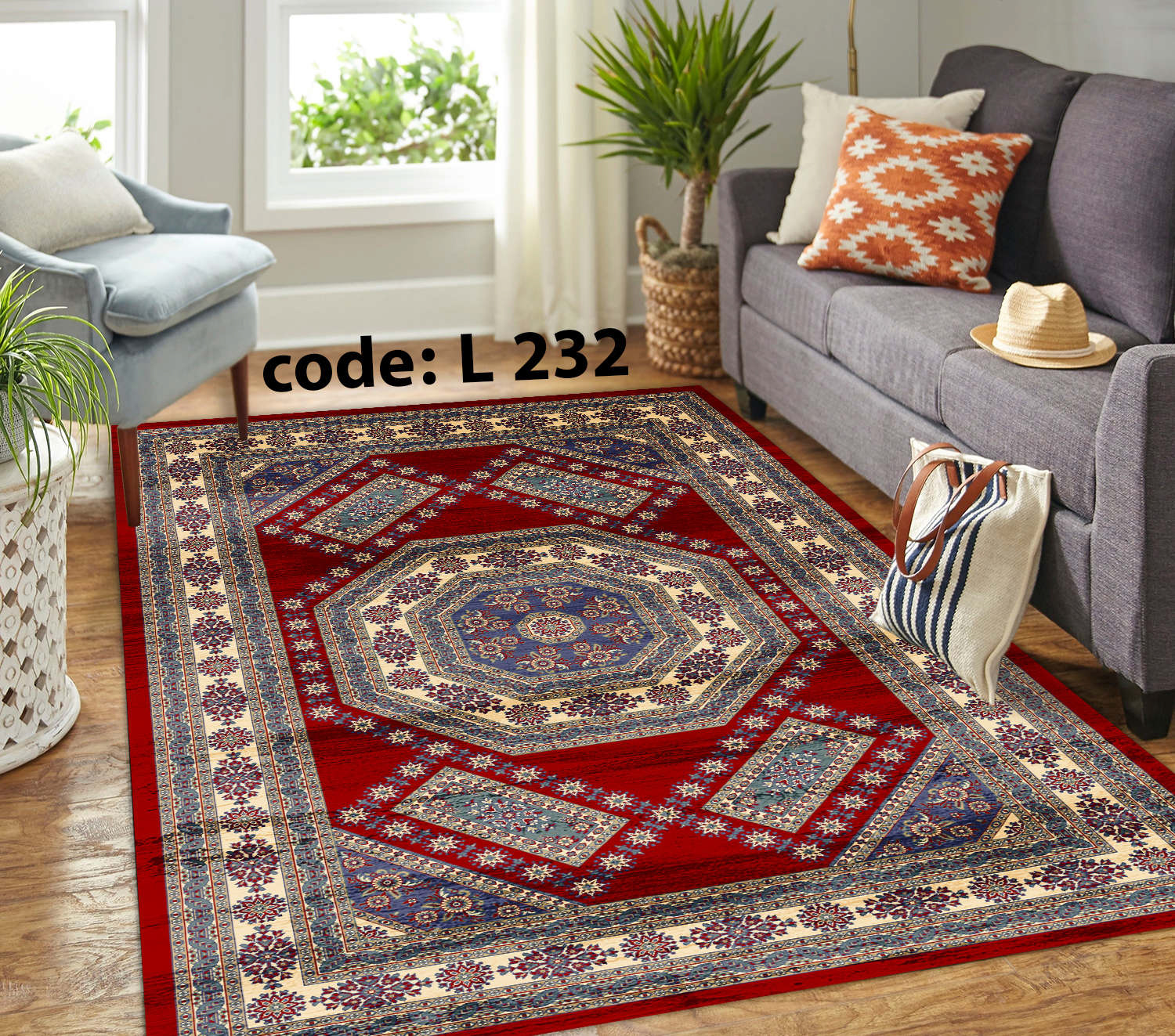 روفرشی کشدار (کاور فرش) و فرشینه و پادری کالای خواب متین کد L 232