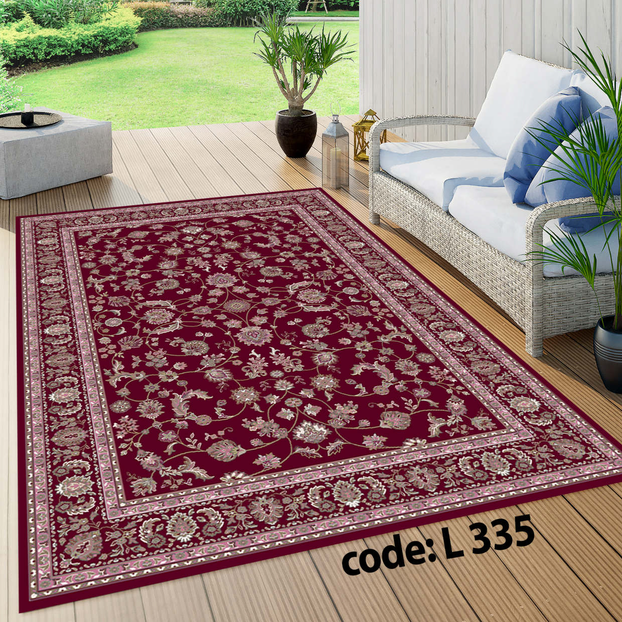 روفرشی کشدار (کاور فرش) و فرشینه و پادری کالای خواب متین کد L 335