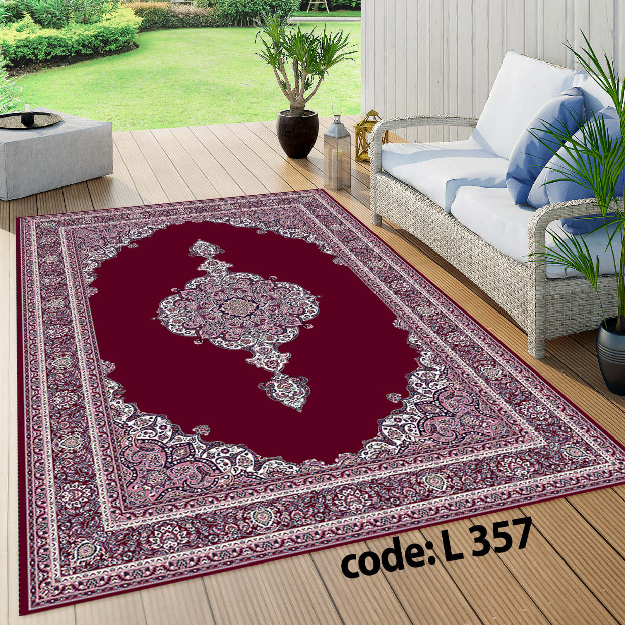 روفرشی کشدار (کاور فرش) و فرشینه و پادری کالای خواب متین کد L 357