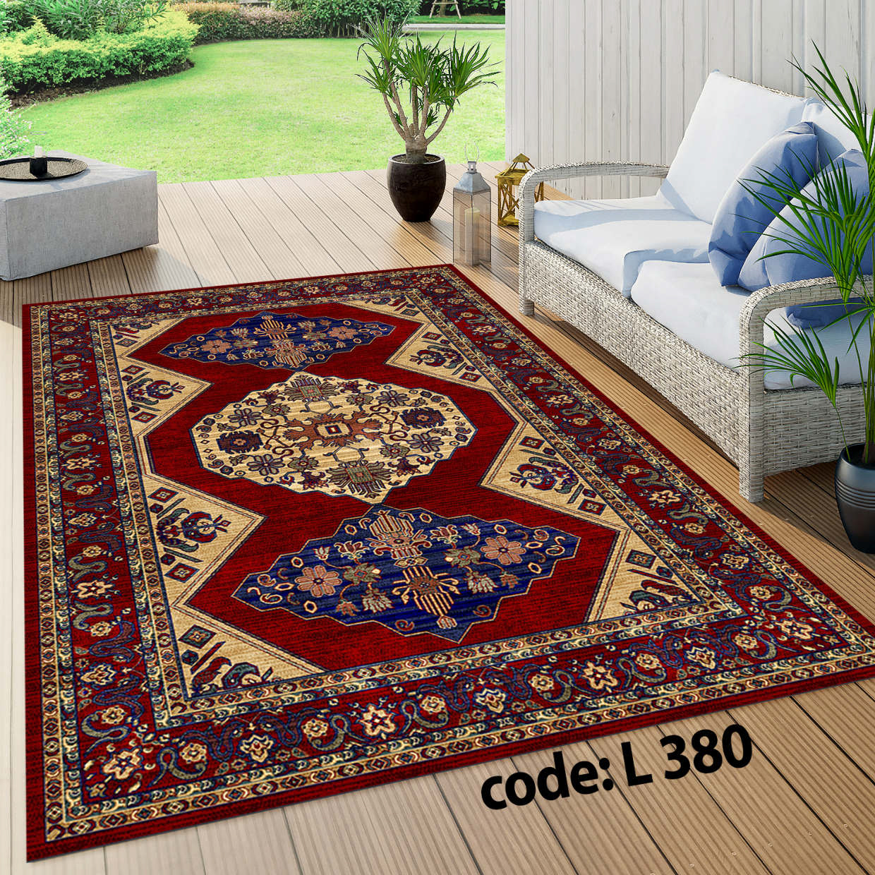روفرشی کشدار (کاور فرش) و فرشینه و پادری کالای خواب متین کد L 380