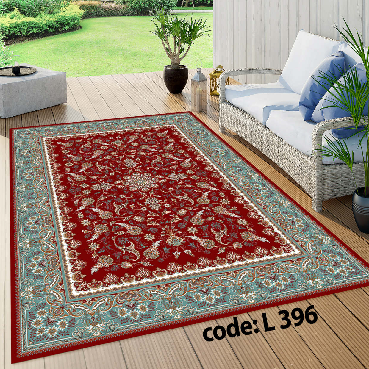 روفرشی کشدار (کاور فرش) و فرشینه و پادری کالای خواب متین کد L 396