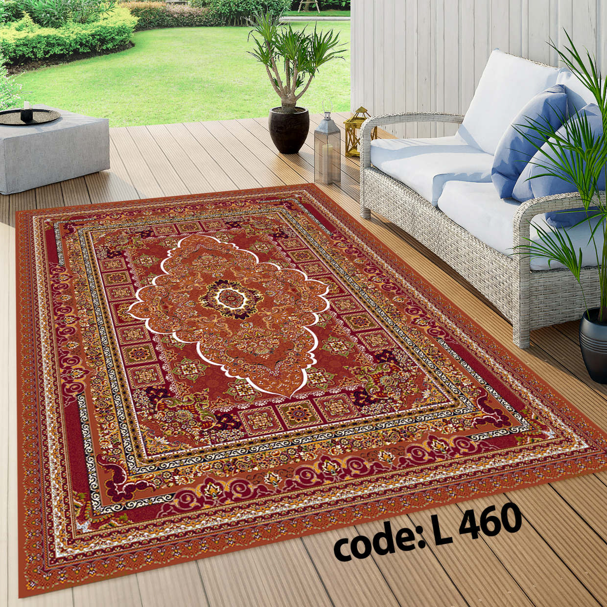 روفرشی کشدار (کاور فرش) و فرشینه و پادری کالای خواب متین کد L 460