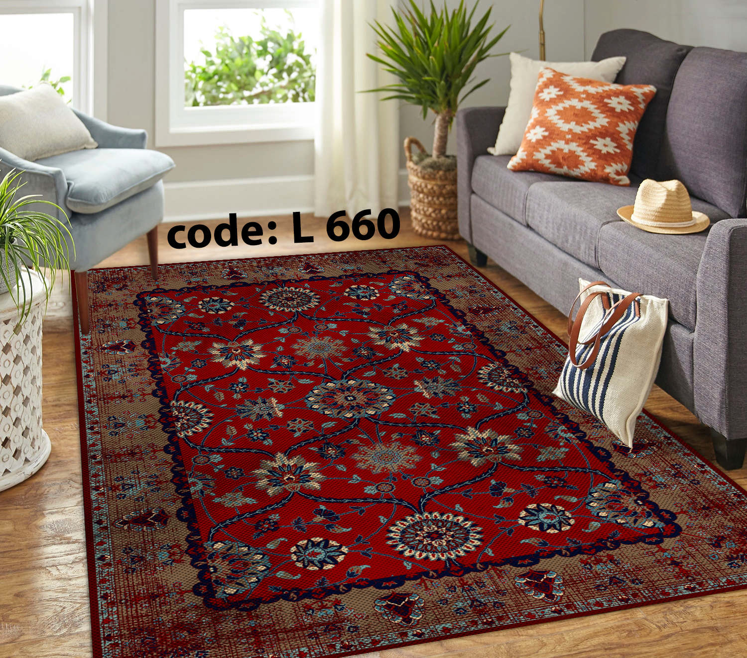 روفرشی کشدار (کاور فرش) و فرشینه و پادری کالای خواب متین کد L 660