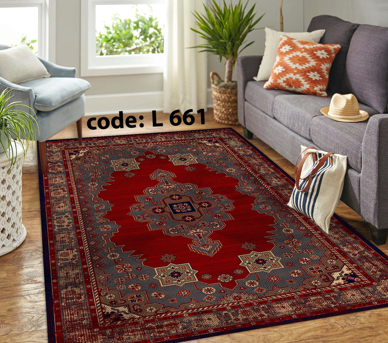 روفرشی کشدار (کاور فرش) و فرشینه و پادری کالای خواب متین کد L 661
