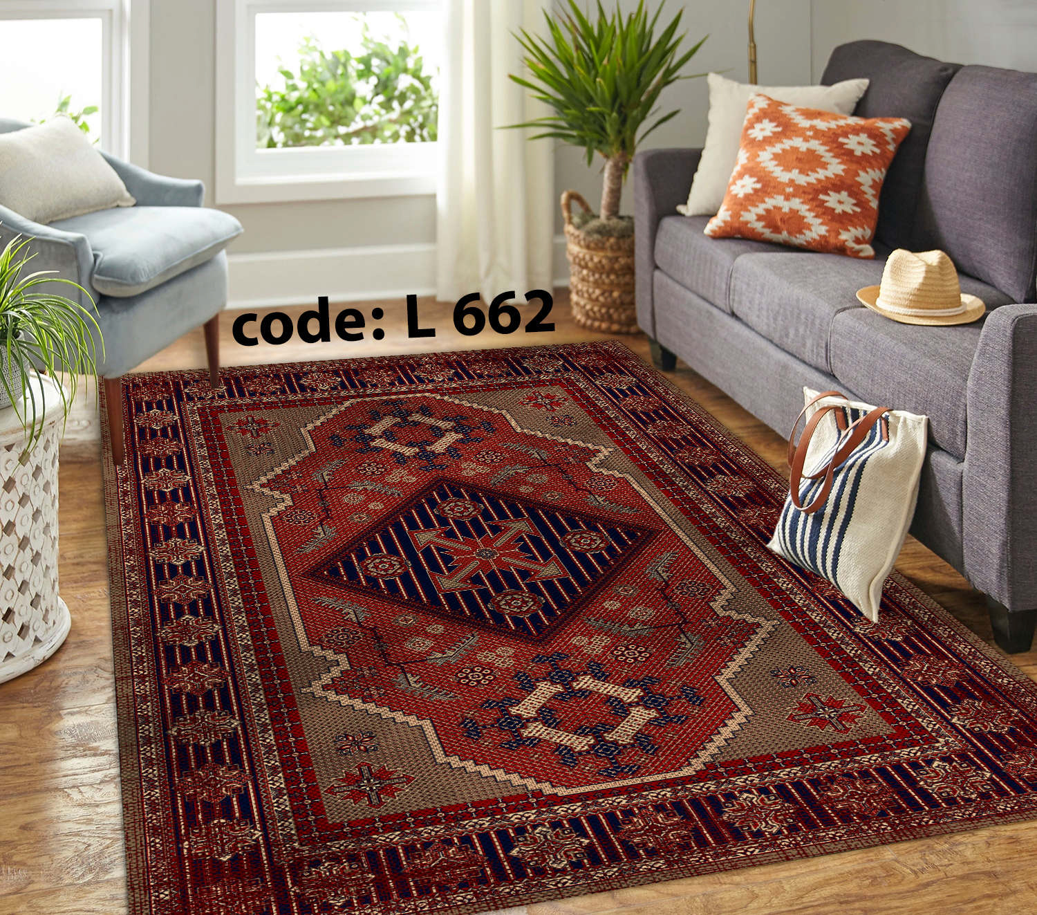 روفرشی کشدار (کاور فرش) و فرشینه و پادری کالای خواب متین کد L 662