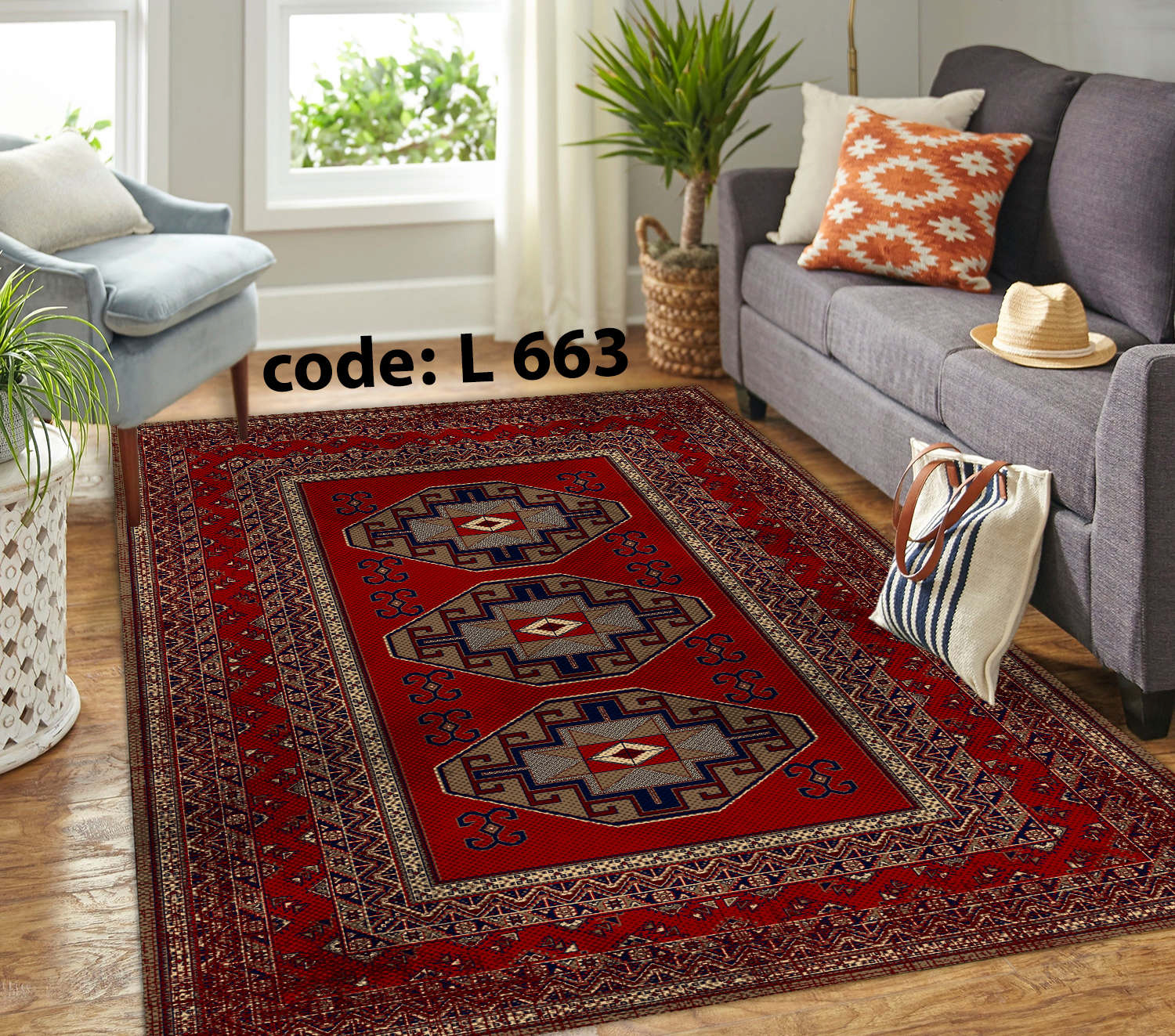 روفرشی کشدار (کاور فرش) و فرشینه و پادری کالای خواب متین کد L 663