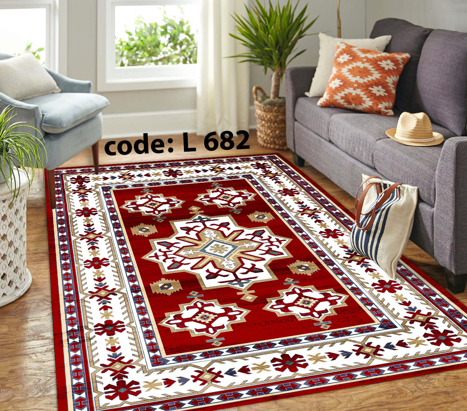 روفرشی کشدار (کاور فرش) و فرشینه و پادری کالای خواب متین کد L 682