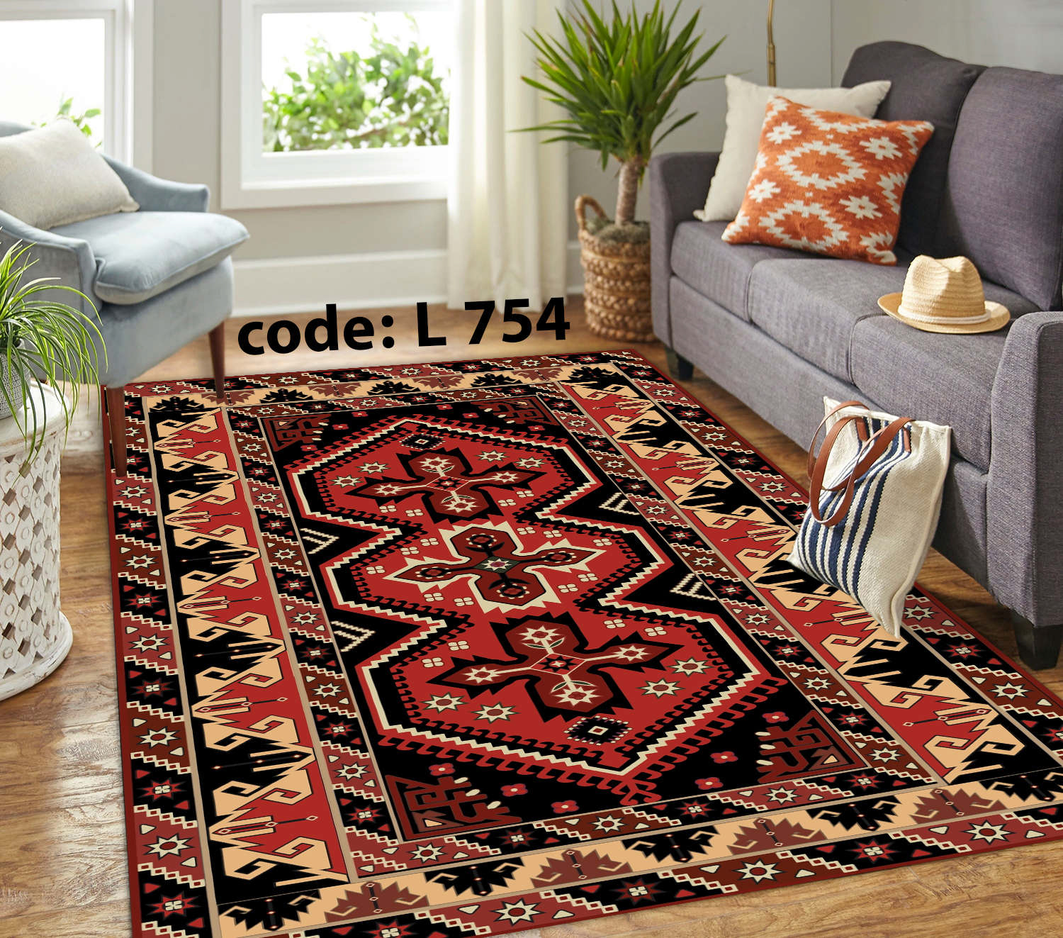 روفرشی کشدار (کاور فرش) و فرشینه و پادری کالای خواب متین کد L 754