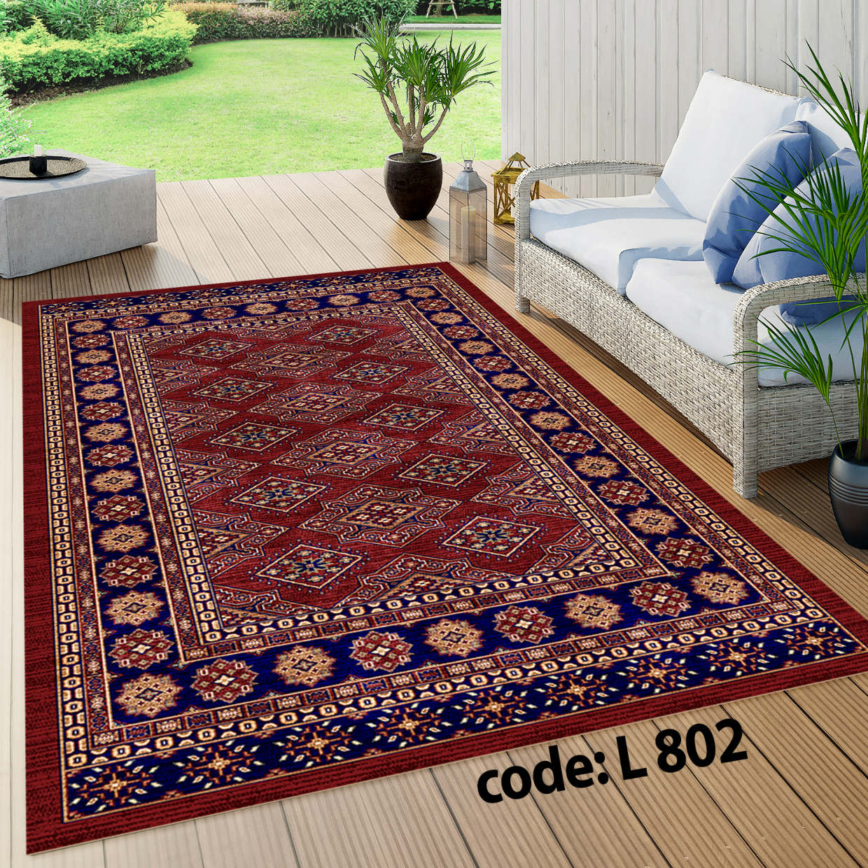 روفرشی کشدار (کاور فرش) و فرشینه و پادری کالای خواب متین کد L 802