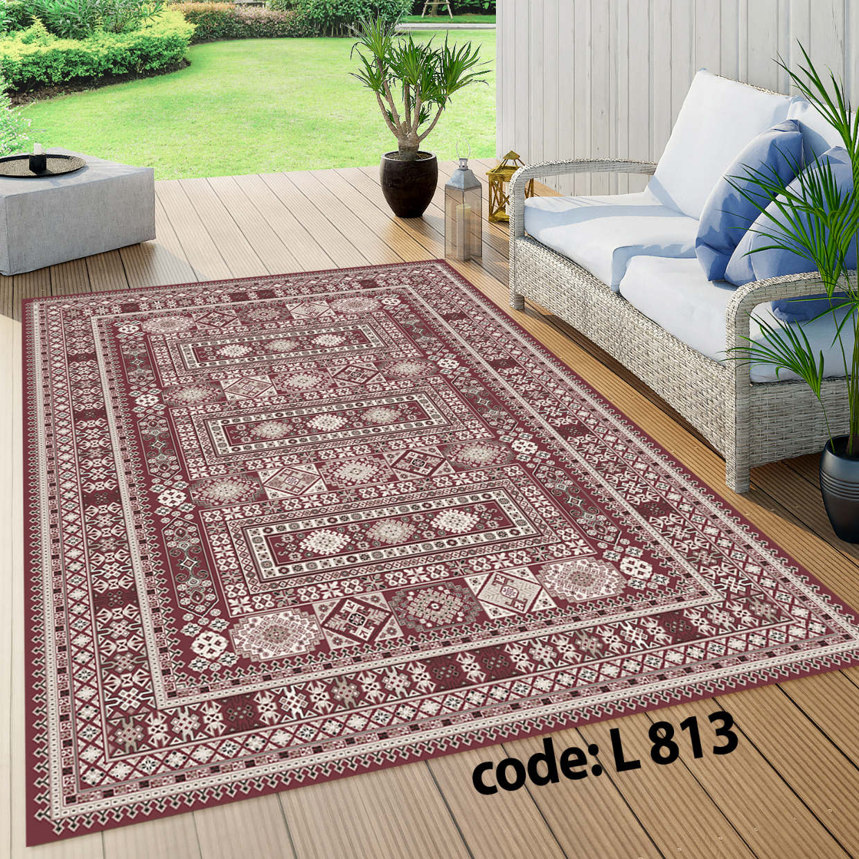 روفرشی کشدار (کاور فرش) و فرشینه و پادری کالای خواب متین کد L 813