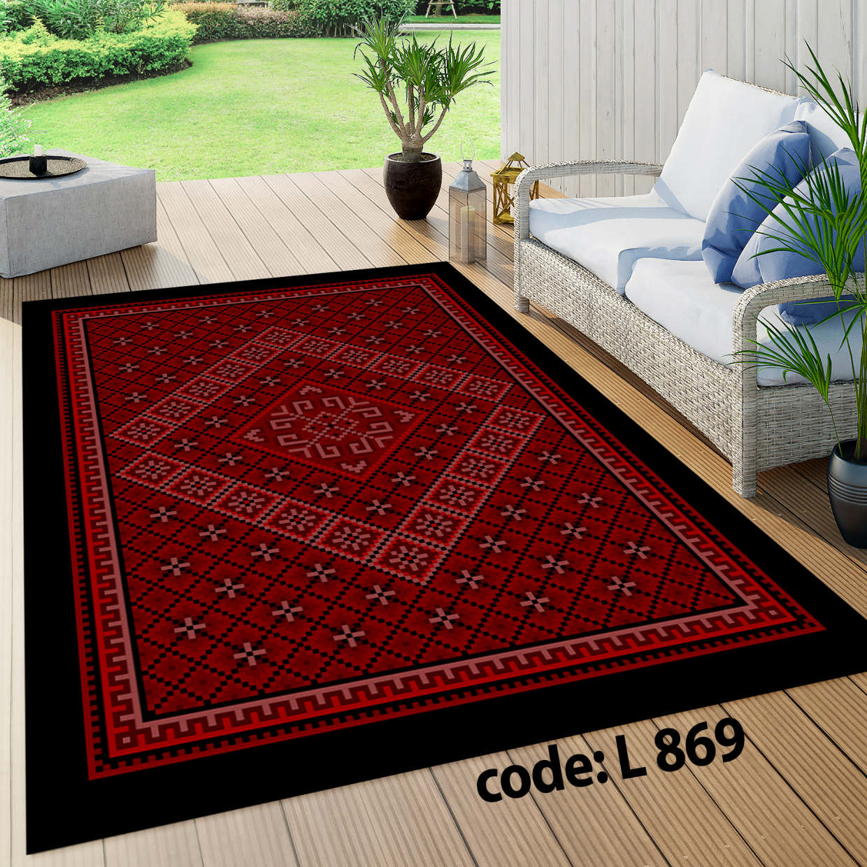 روفرشی کشدار (کاور فرش) و فرشینه و پادری کالای خواب متین کد L 869