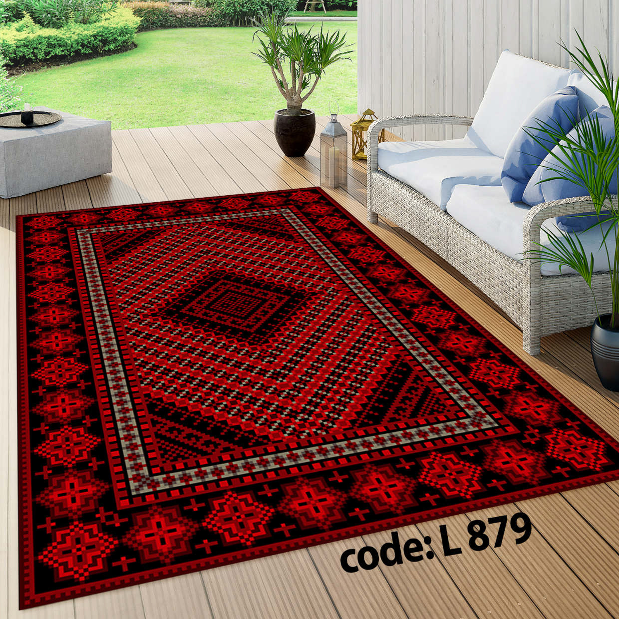 روفرشی کشدار (کاور فرش) و فرشینه و پادری کالای خواب متین کد L 879