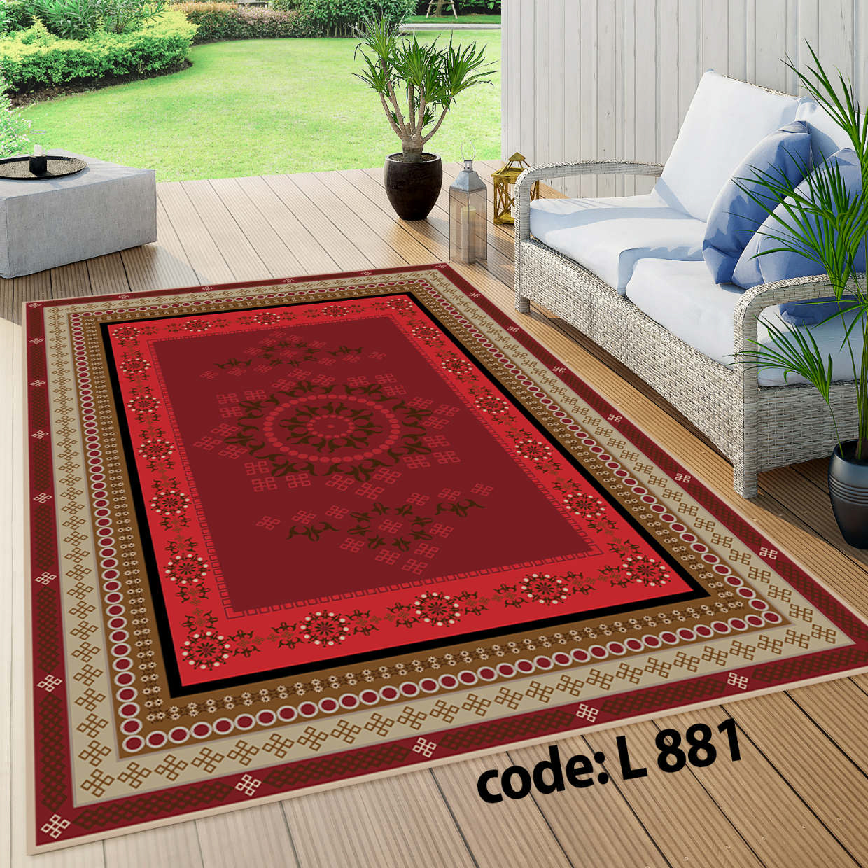 روفرشی کشدار (کاور فرش) و فرشینه و پادری کالای خواب متین کد L 881