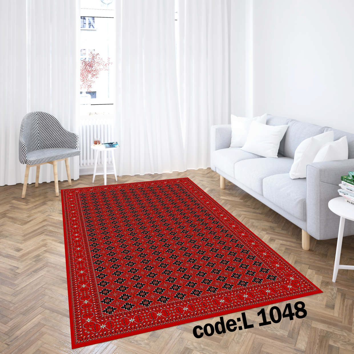 روفرشی کشدار (کاور فرش) و فرشینه و پادری کالای خواب متین کد L 1048
