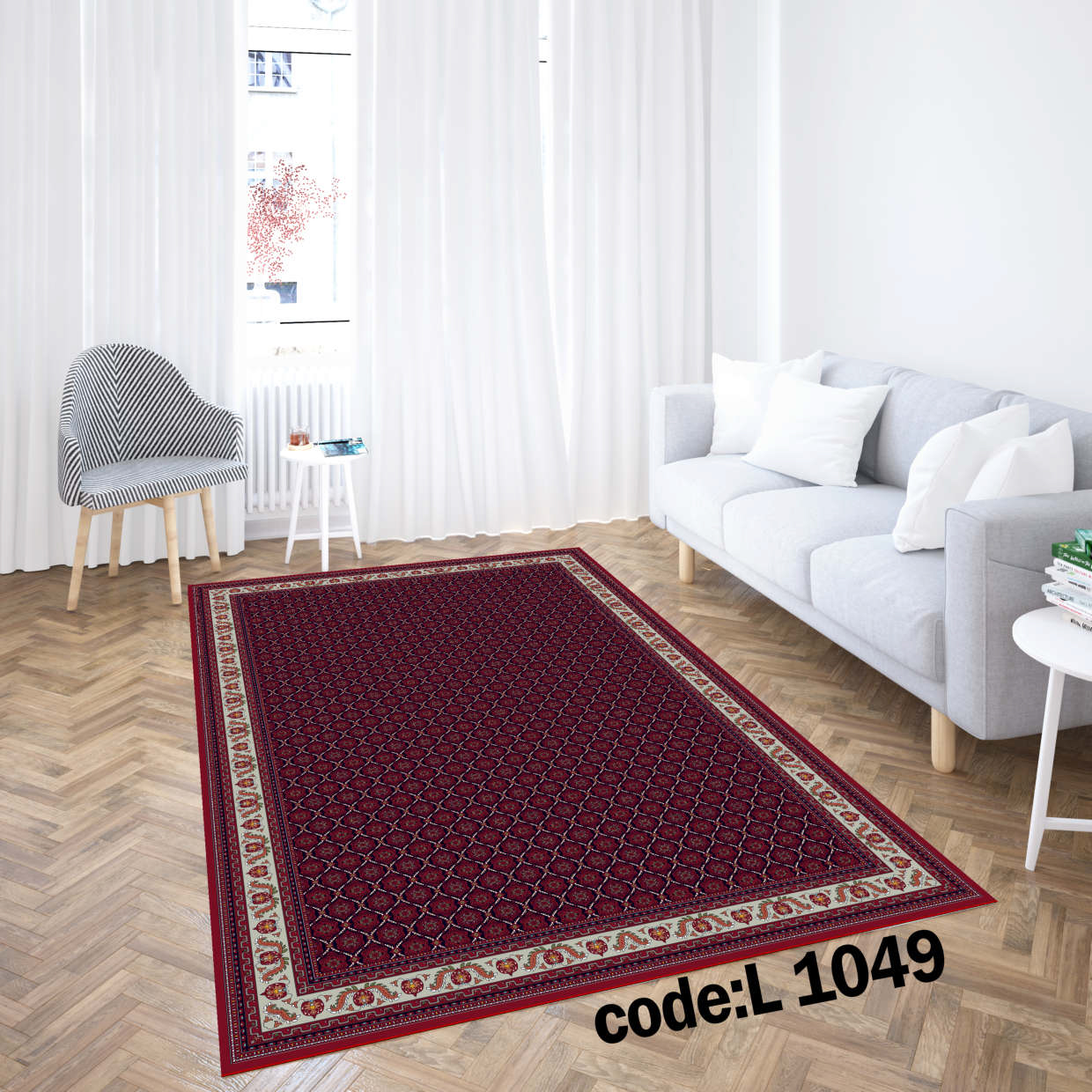 روفرشی کشدار (کاور فرش) و فرشینه و پادری کالای خواب متین کد L 1049
