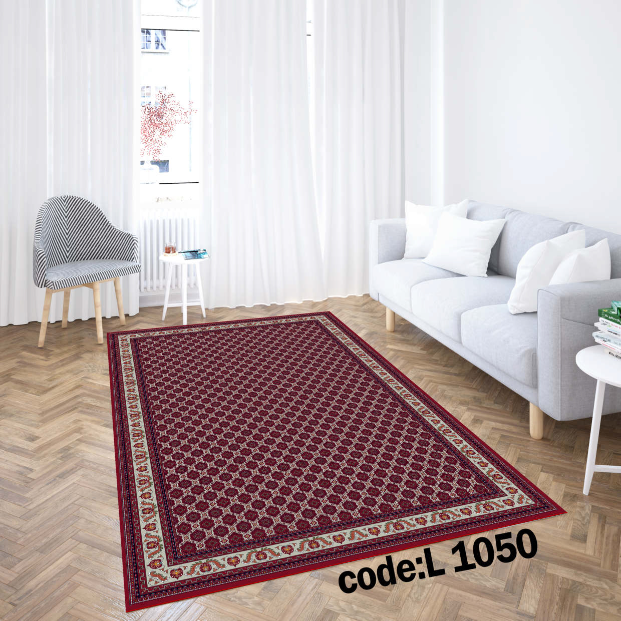 روفرشی کشدار (کاور فرش) و فرشینه و پادری کالای خواب متین کد L 1050