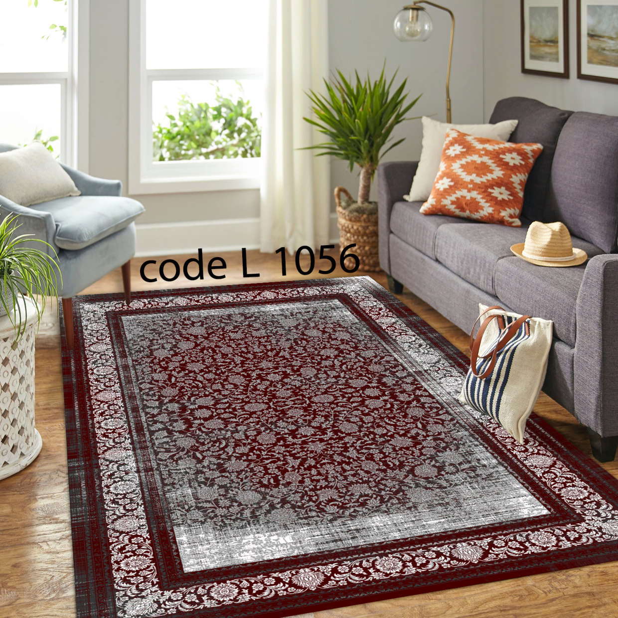 روفرشی کشدار (کاور فرش) و فرشینه و پادری کالای خواب متین کد L 1056