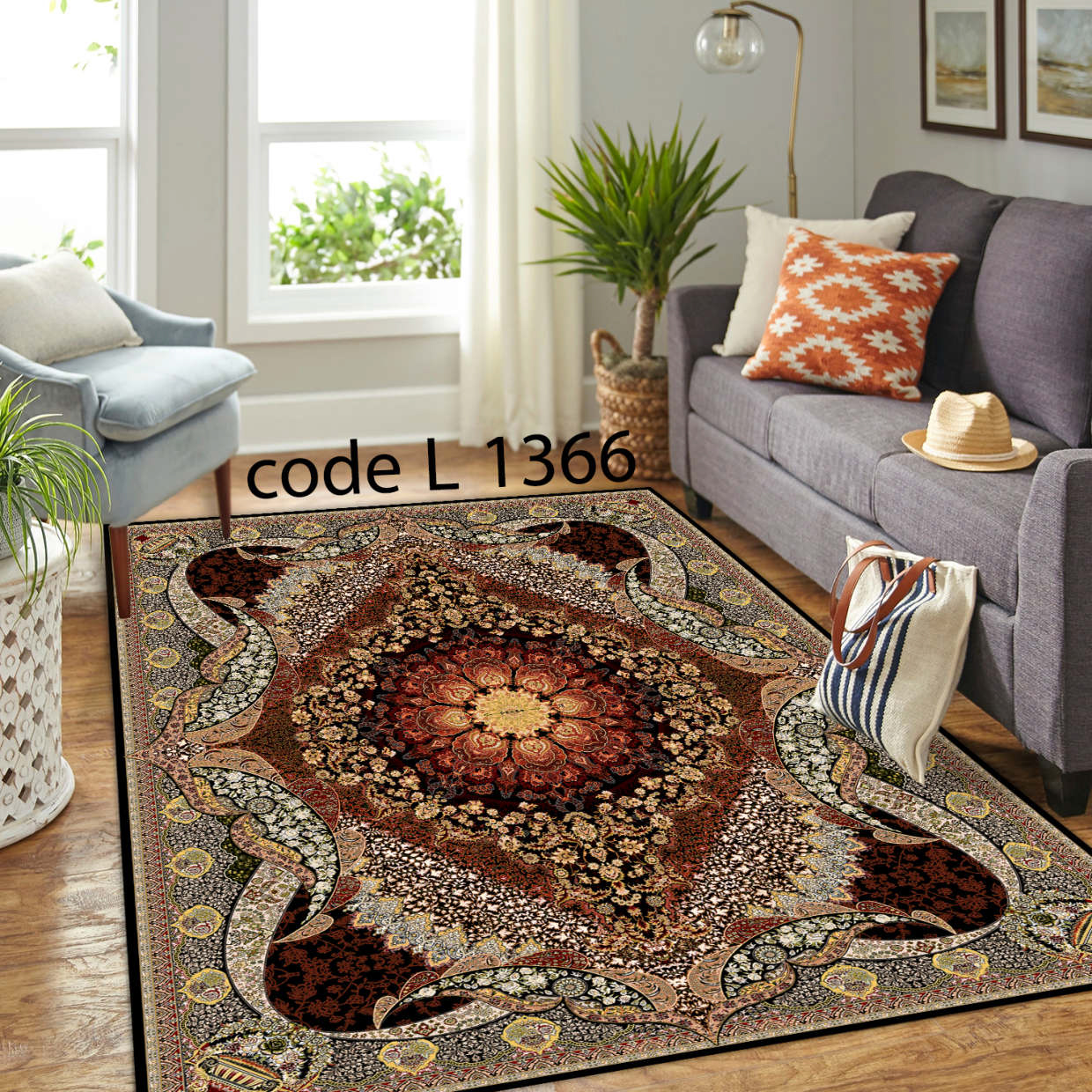 روفرشی کشدار (کاور فرش) و فرشینه و پادری کالای خواب متین کد L 1366