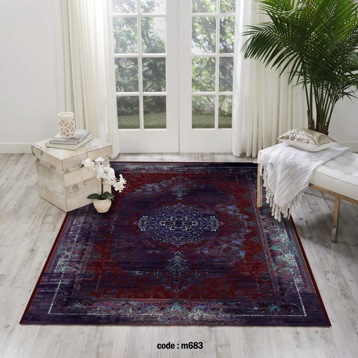 روفرشی کشدار (کاور فرش) و فرشینه و پادری کالای خواب متین کد m 683