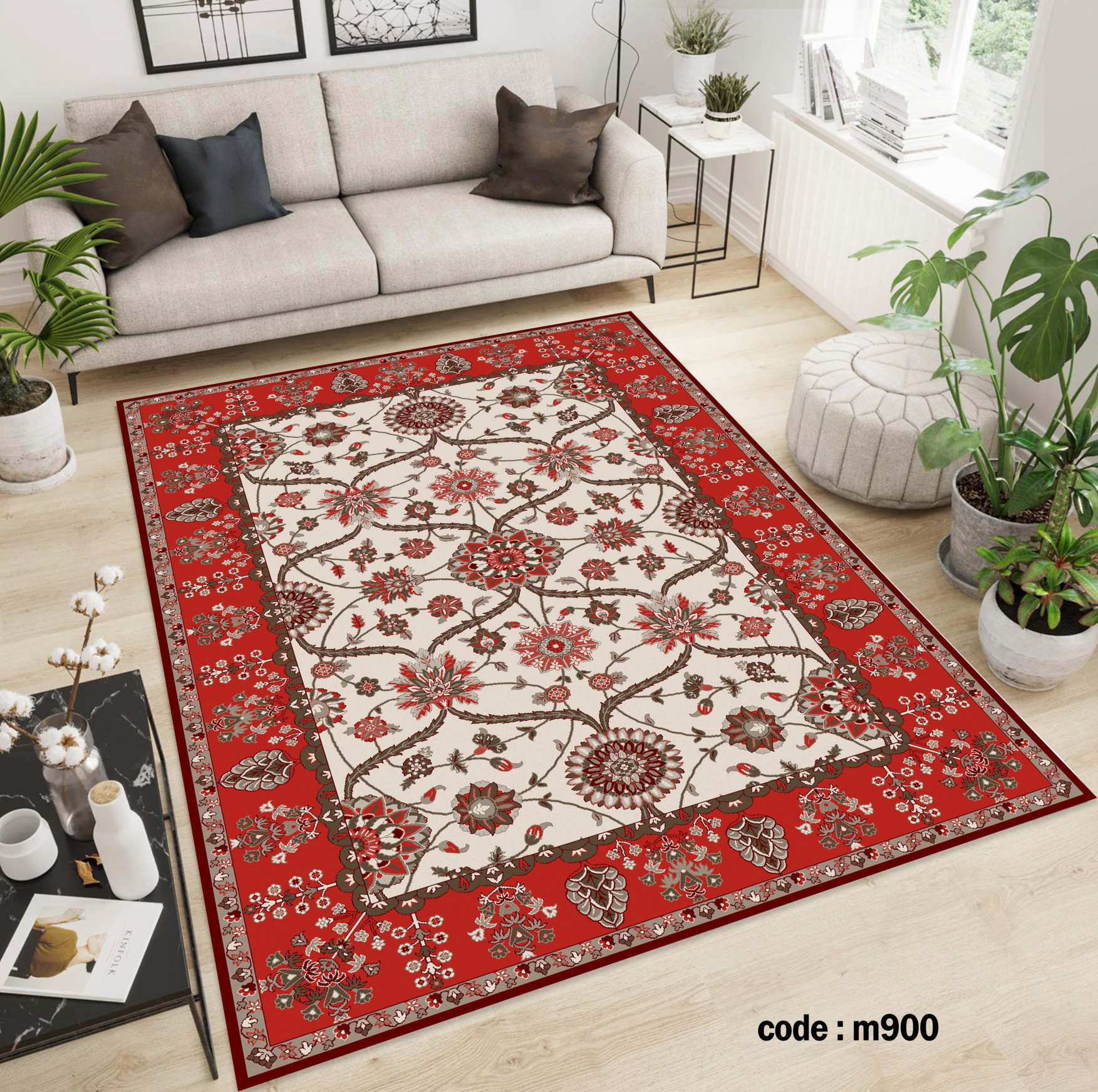 روفرشی کشدار (کاور فرش) و فرشینه و پادری کالای خواب متین کد m 900