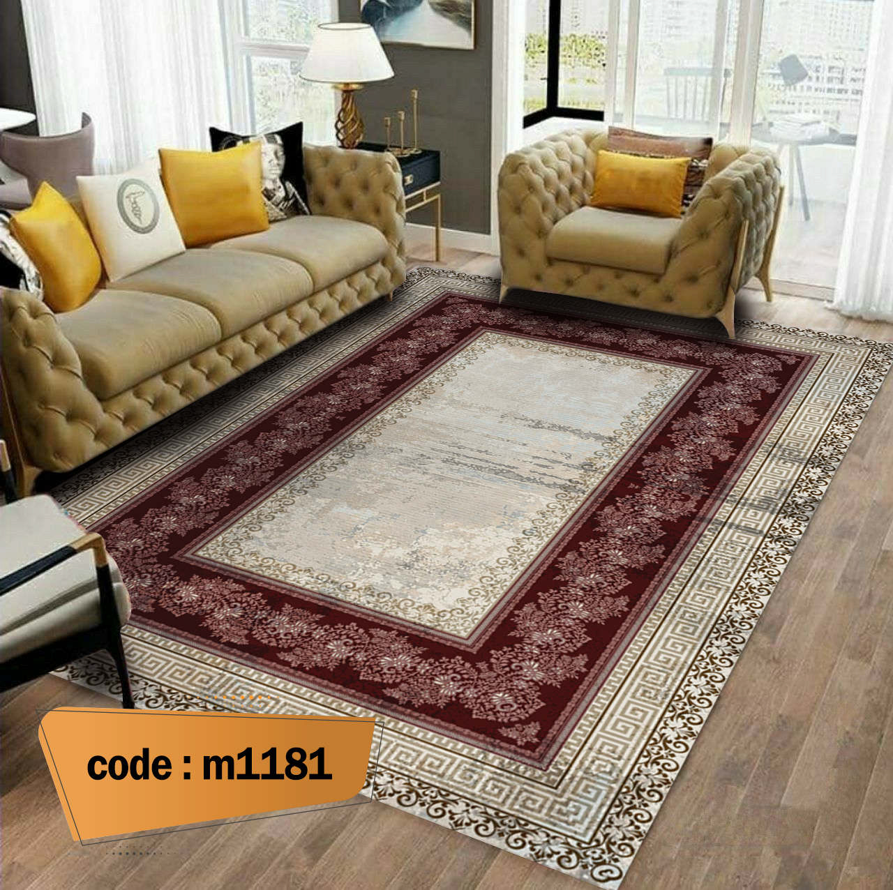 روفرشی کشدار (کاور فرش) و فرشینه و پادری کالای خواب متین کد m 1181