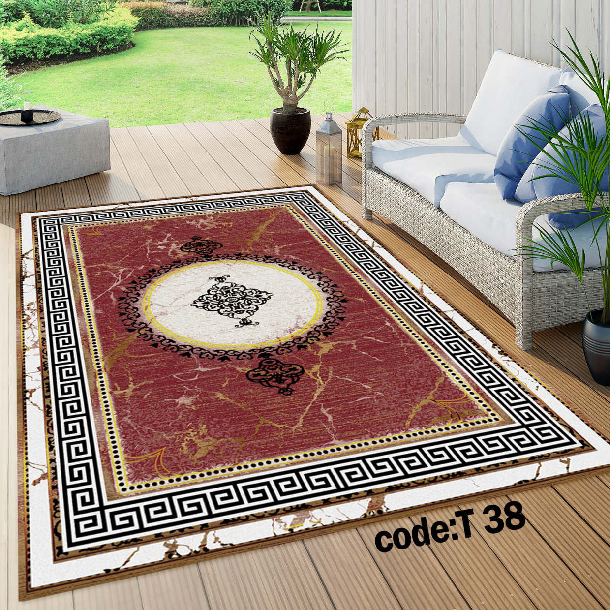 روفرشی کشدار (کاور فرش) و فرشینه و پادری کالای خواب متین کد T 38