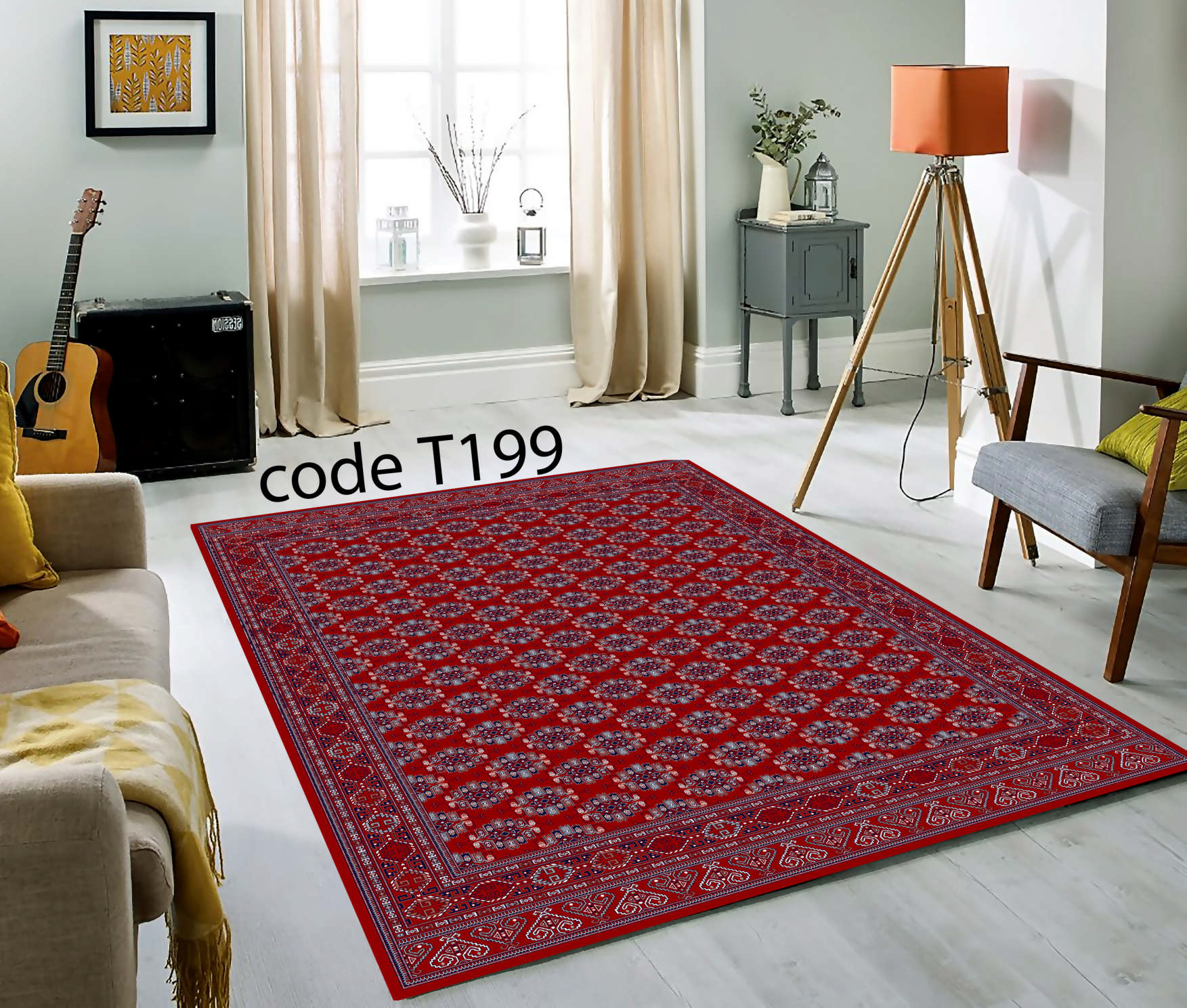 روفرشی کشدار (کاور فرش) و فرشینه و پادری کالای خواب متین کد T 199