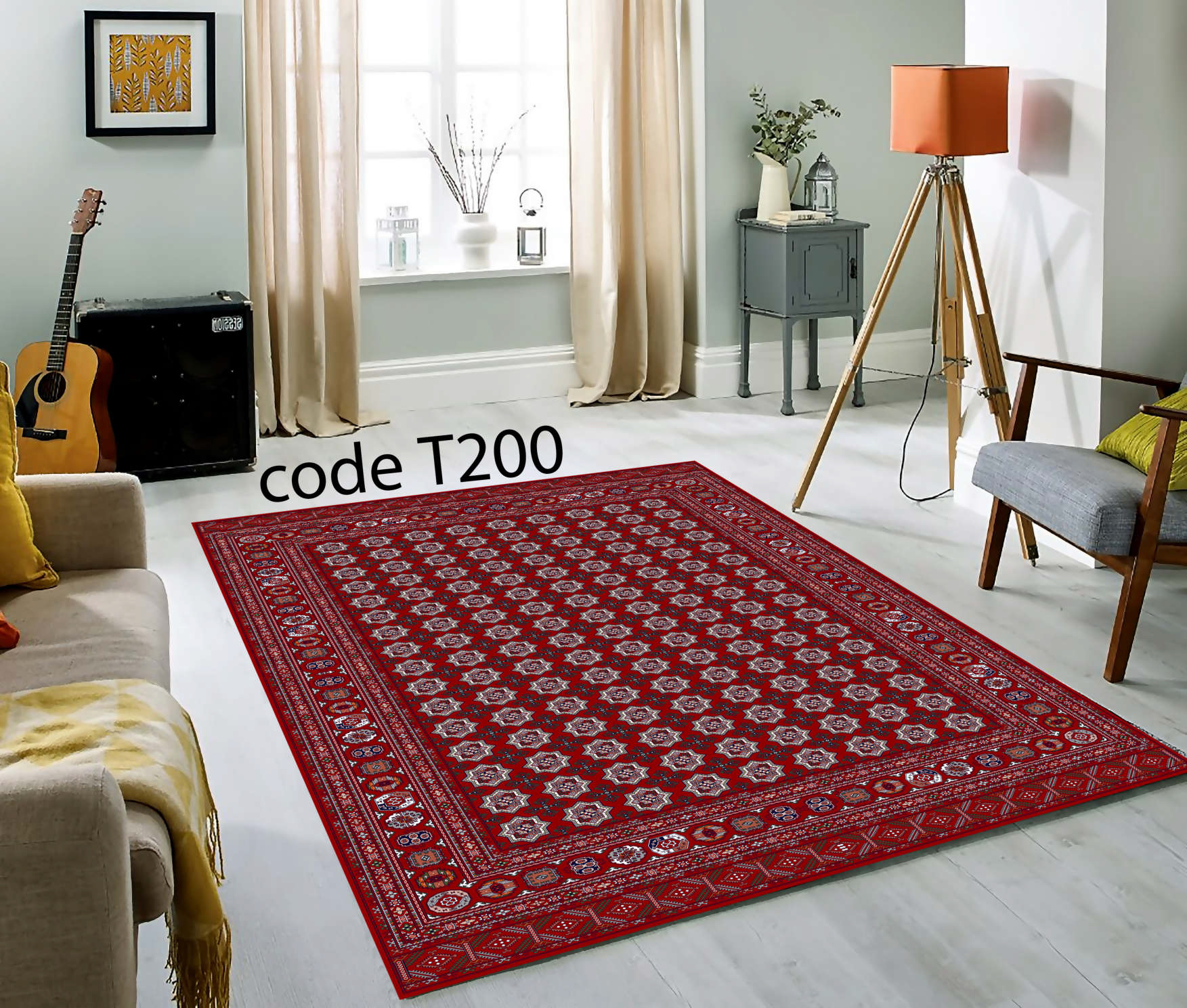 روفرشی کشدار (کاور فرش) و فرشینه و پادری کالای خواب متین کد T 200