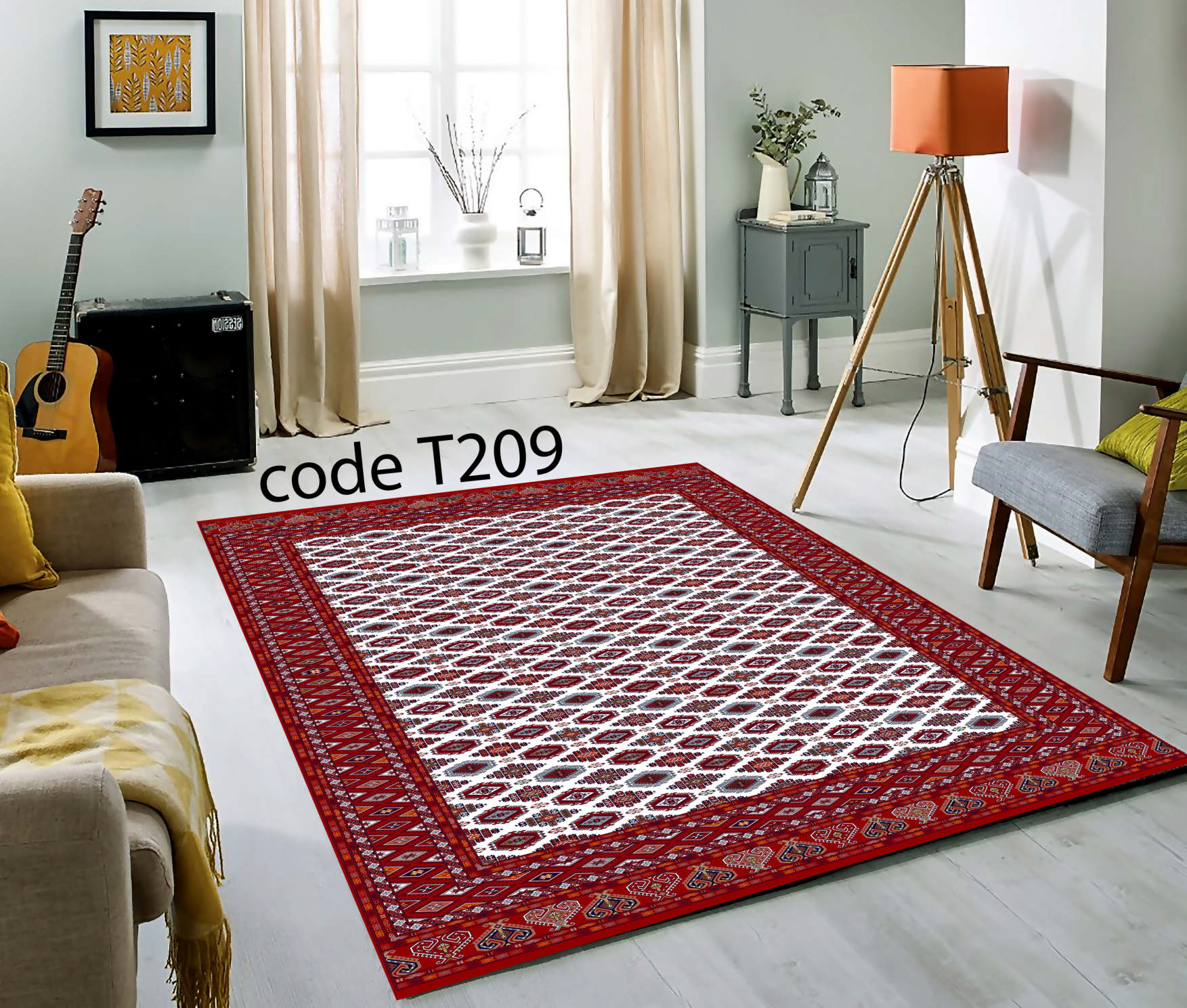 روفرشی کشدار (کاور فرش) و فرشینه و پادری کالای خواب متین کد T 209