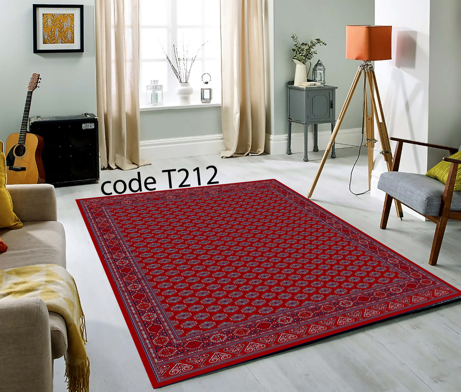 روفرشی کشدار (کاور فرش) و فرشینه و پادری کالای خواب متین کد T 212