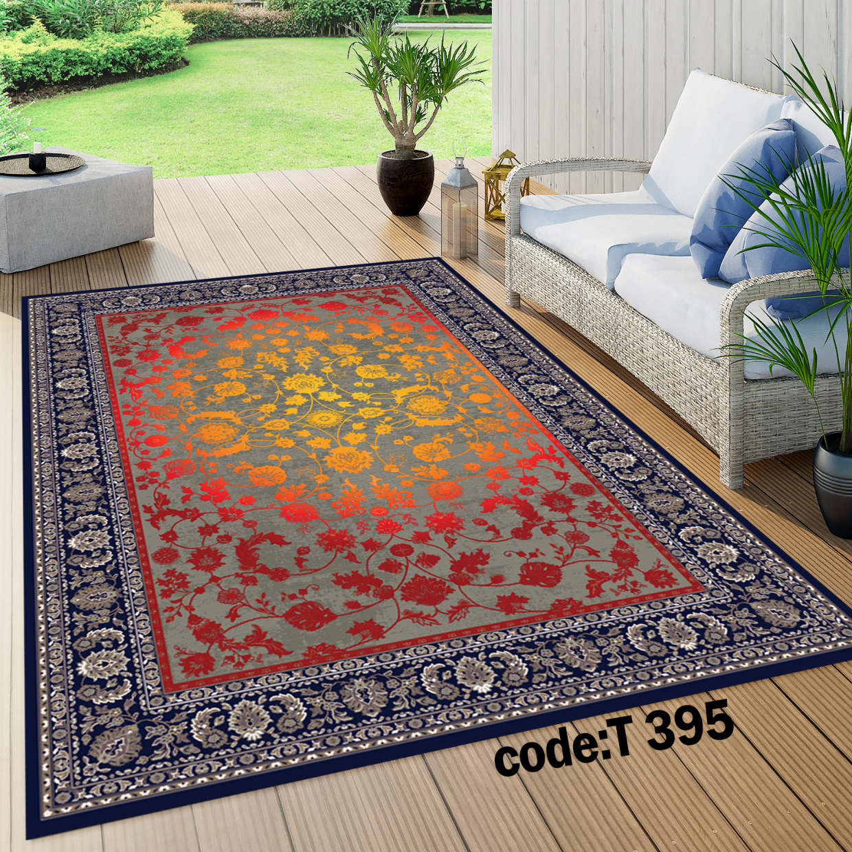 روفرشی کشدار (کاور فرش) و فرشینه و پادری کالای خواب متین کد T 395