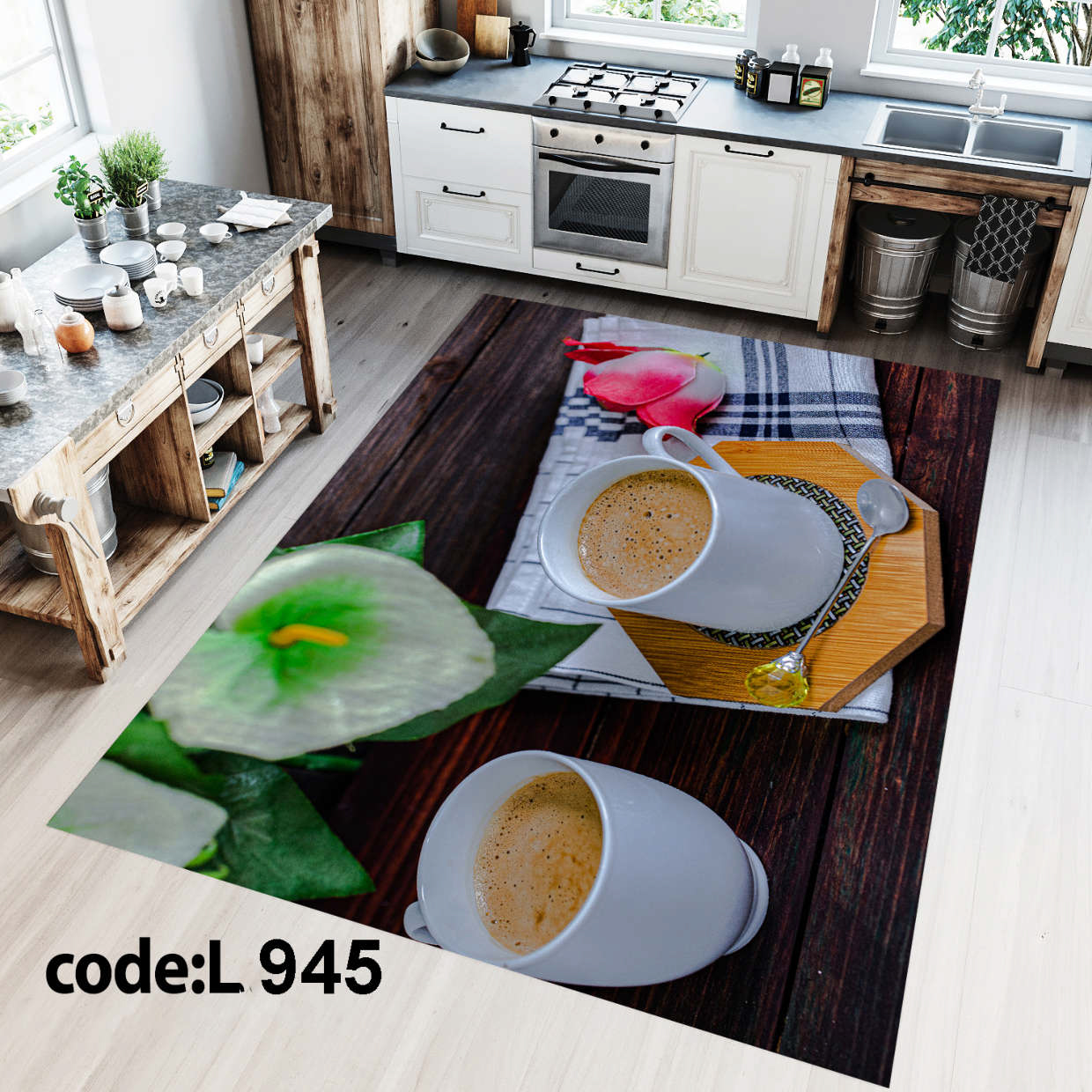 روفرشی کشدار (کاور فرش) و فرشینه و پادری کالای خواب متین کد L 945