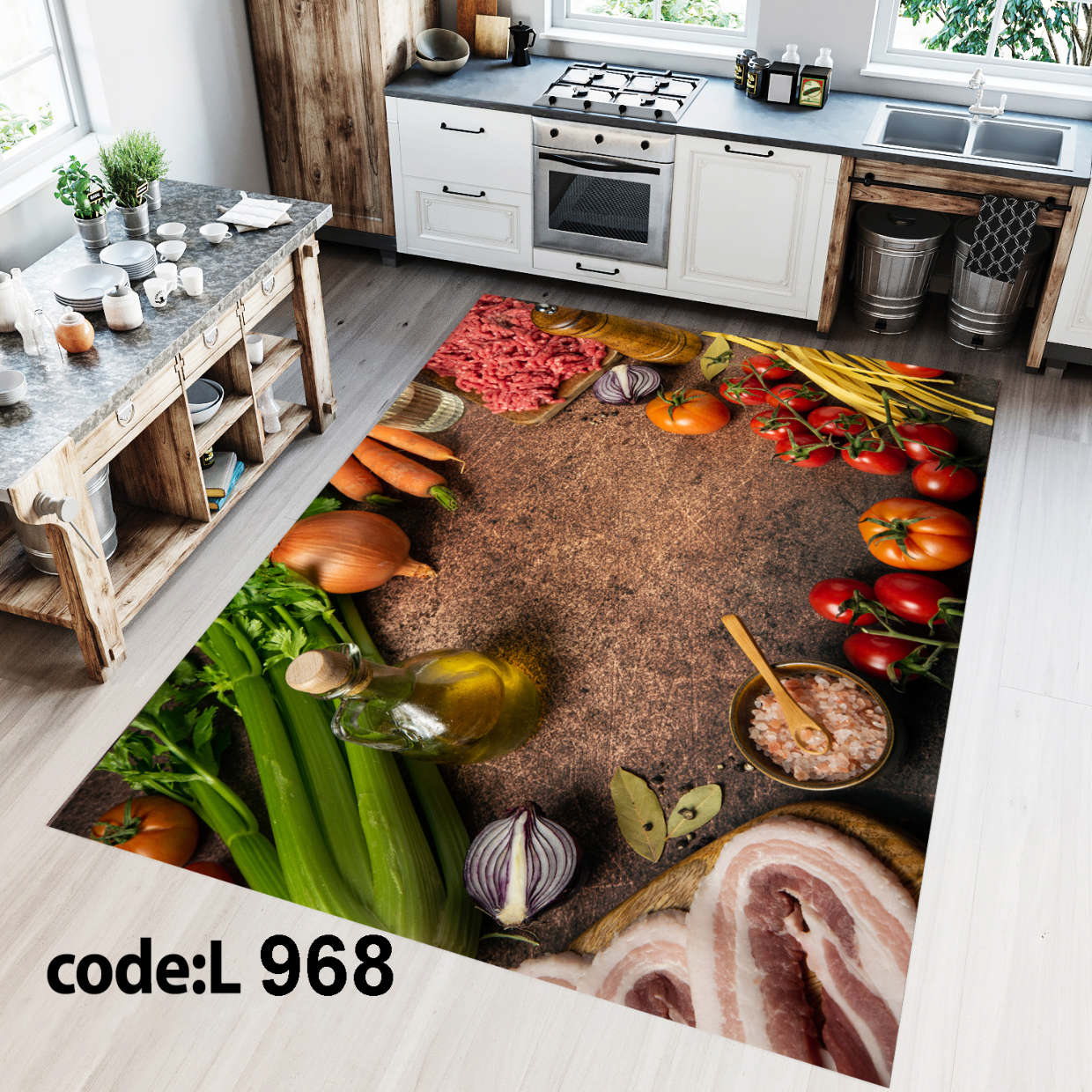 روفرشی کشدار (کاور فرش) و فرشینه و پادری کالای خواب متین کد L 968