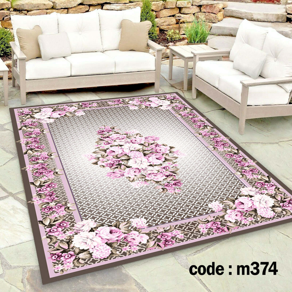 روفرشی کشدار (کاور فرش) و فرشینه و پادری کالای خواب متین کد m374