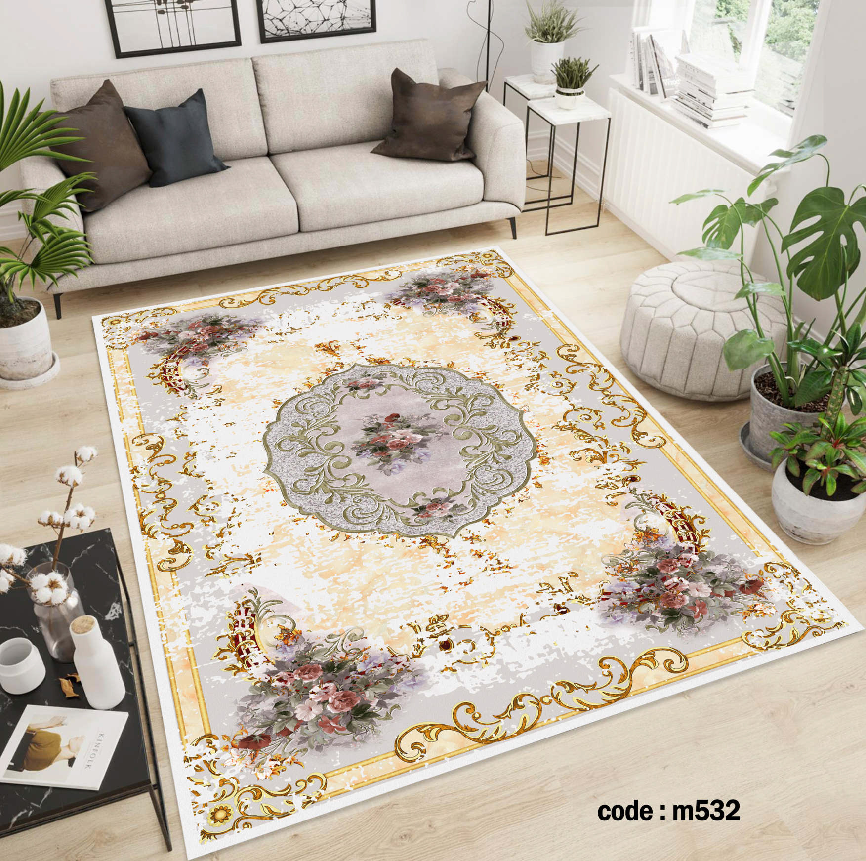 روفرشی کشدار (کاور فرش) و فرشینه و پادری کالای خواب متین کد m532