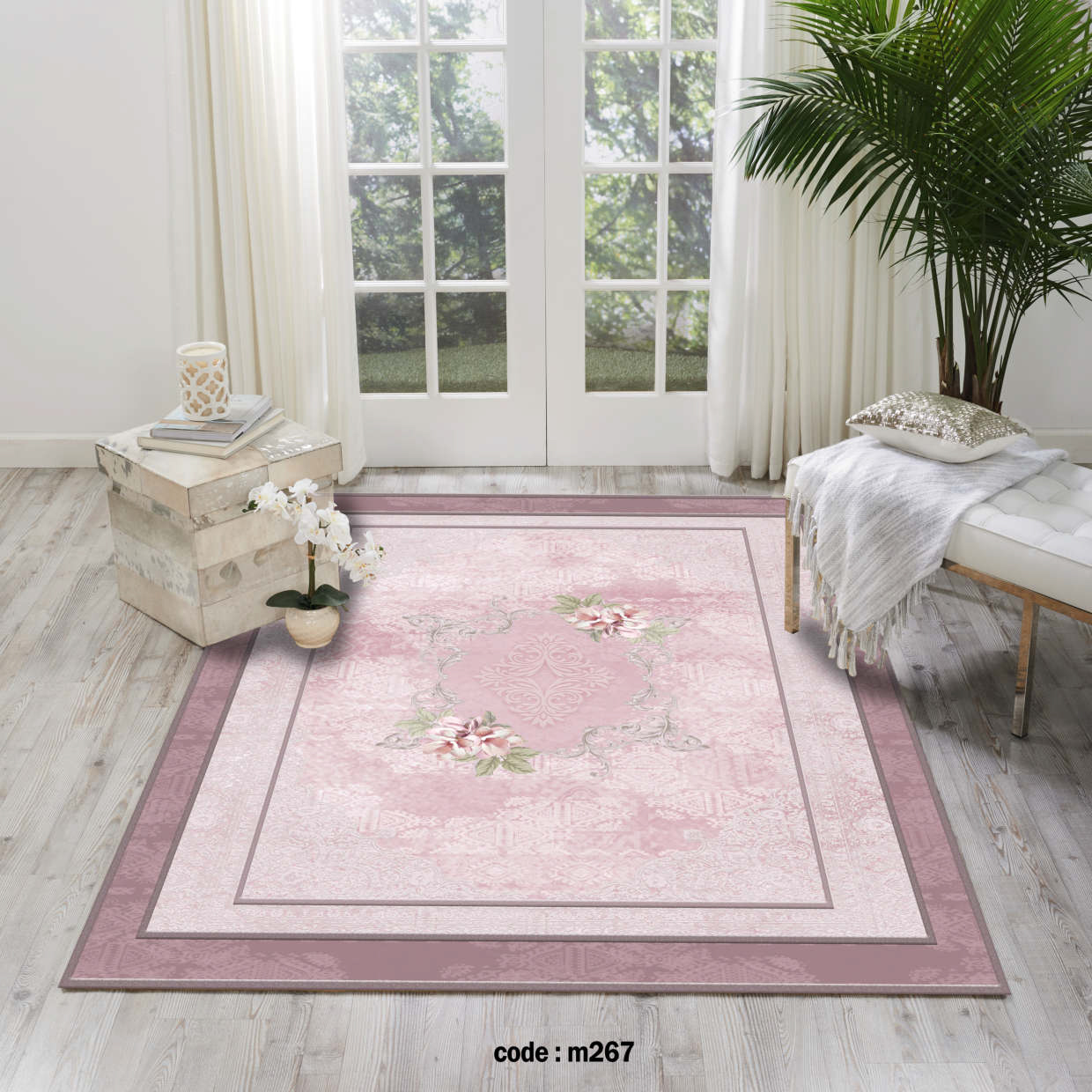 روفرشی کشدار (کاور فرش) و فرشینه و پادری کالای خواب متین کد m267