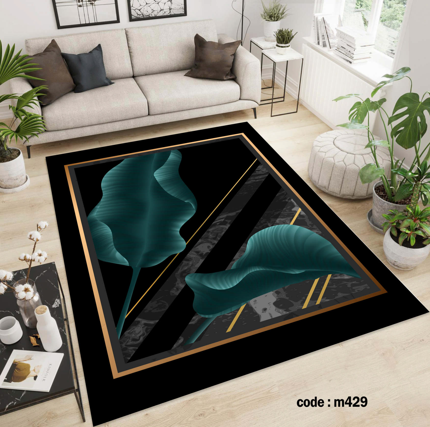 روفرشی کشدار (کاور فرش) و فرشینه و پادری کالای خواب متین کد m429