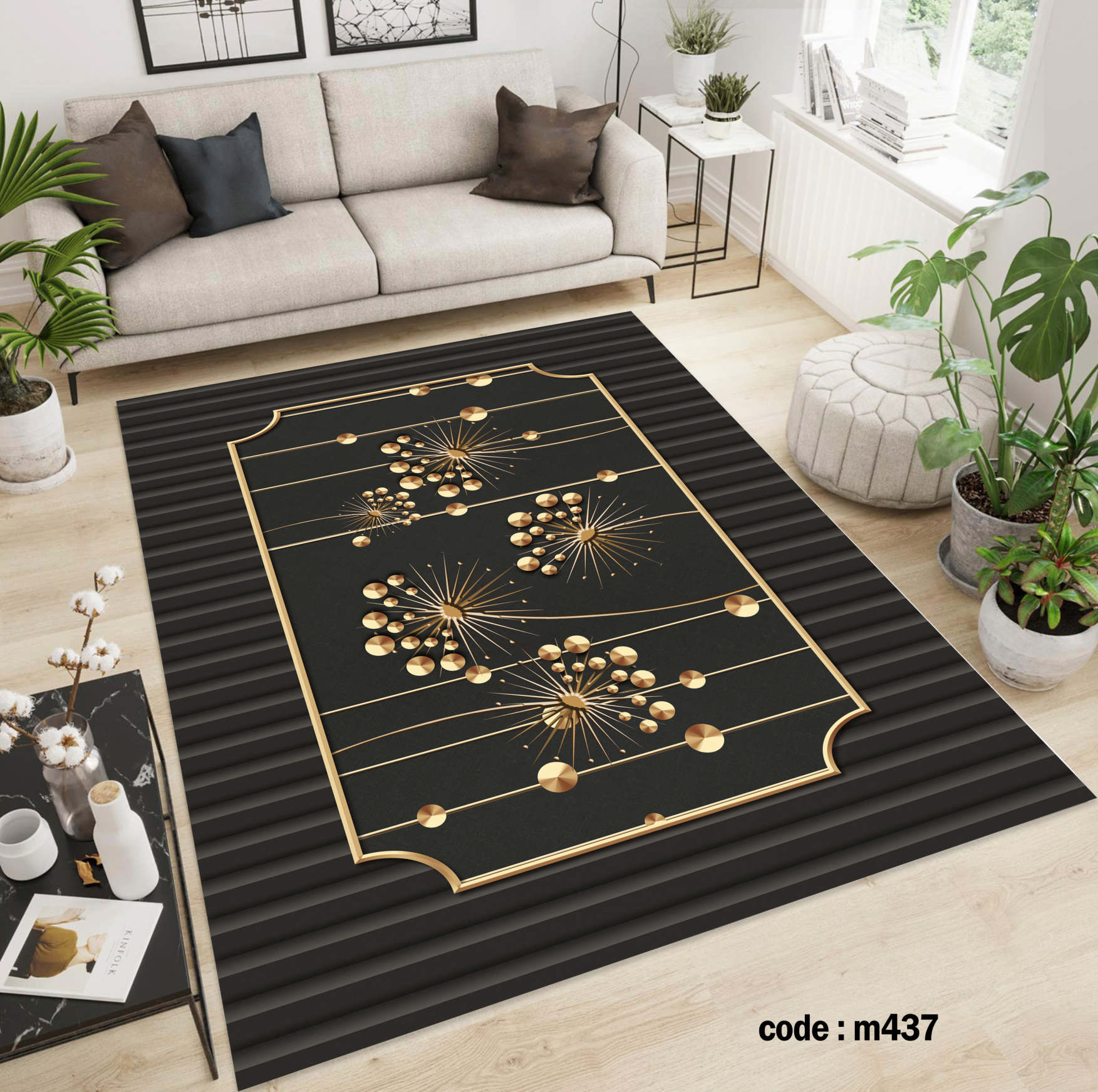 روفرشی کشدار (کاور فرش) و فرشینه و پادری کالای خواب متین کد m437