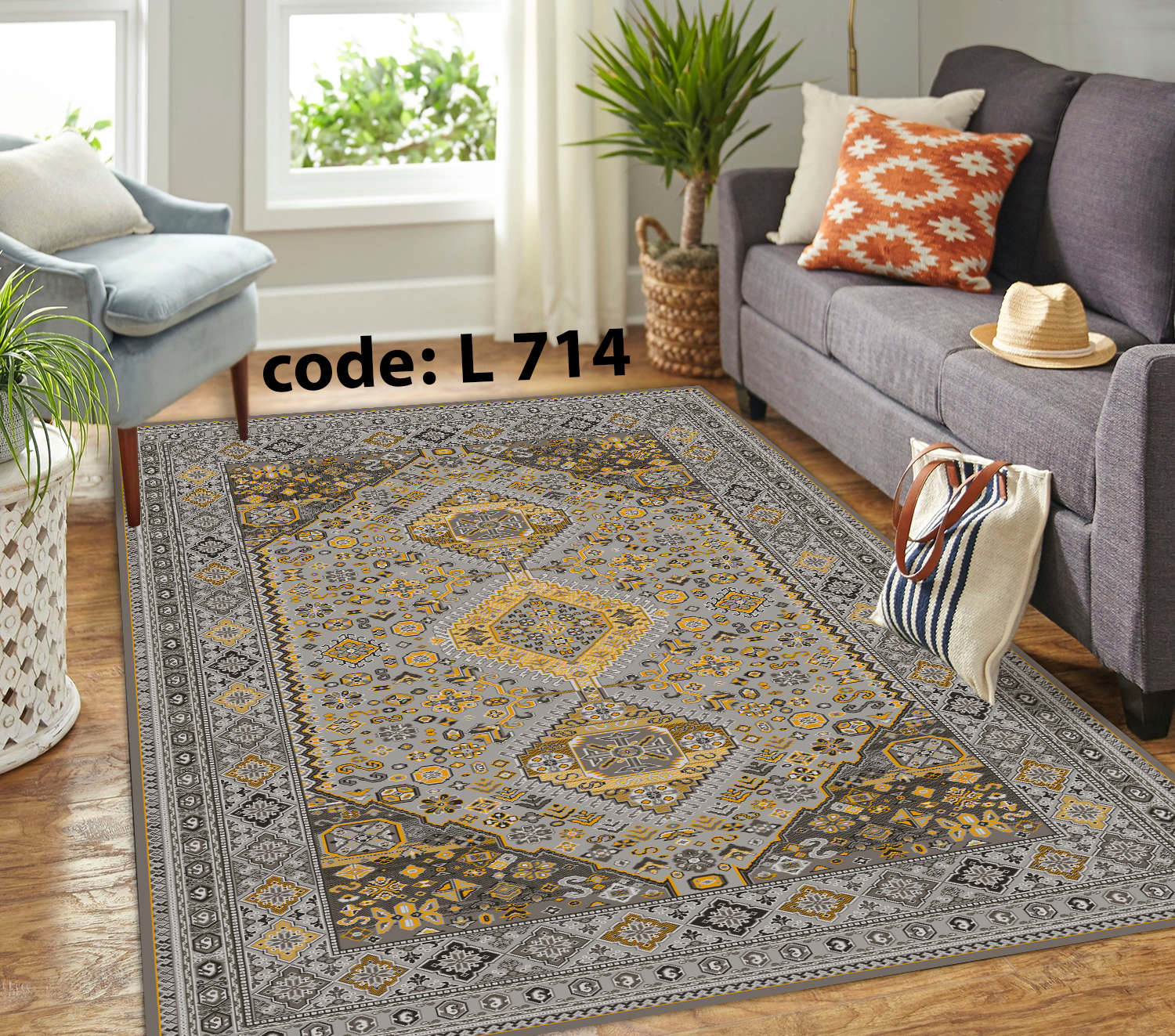 روفرشی کشدار (کاور فرش) و فرشینه و پادری کالای خواب متین کد L 714