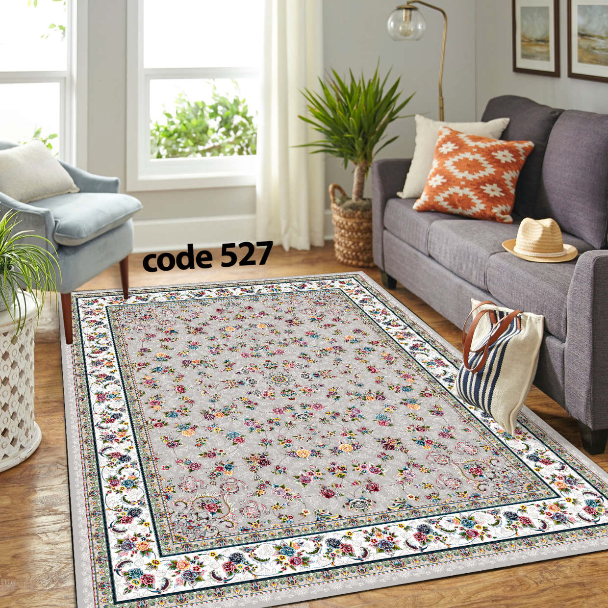 روفرشی کشدار (کاور فرش) و فرشینه و پادری کالای خواب متین کد 527
