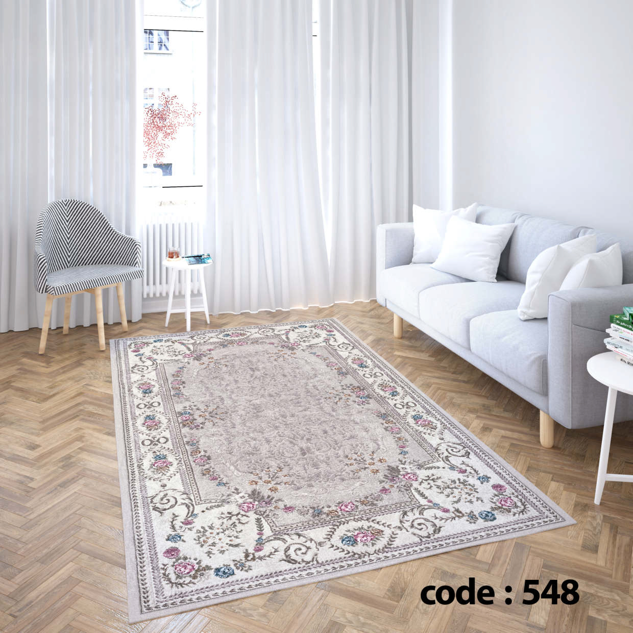 روفرشی کشدار (کاور فرش) و فرشینه و پادری کالای خواب متین کد 548