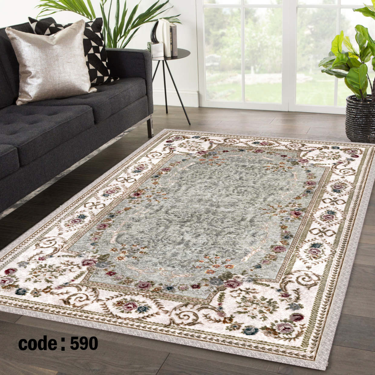 روفرشی کشدار (کاور فرش) و فرشینه و پادری کالای خواب متین کد 590