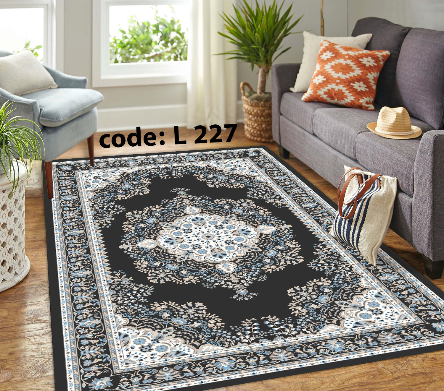 روفرشی کشدار (کاور فرش) و فرشینه و پادری کالای خواب متین کد L 227