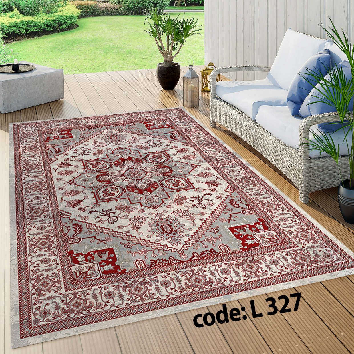 روفرشی کشدار (کاور فرش) و فرشینه و پادری کالای خواب متین کد L 327